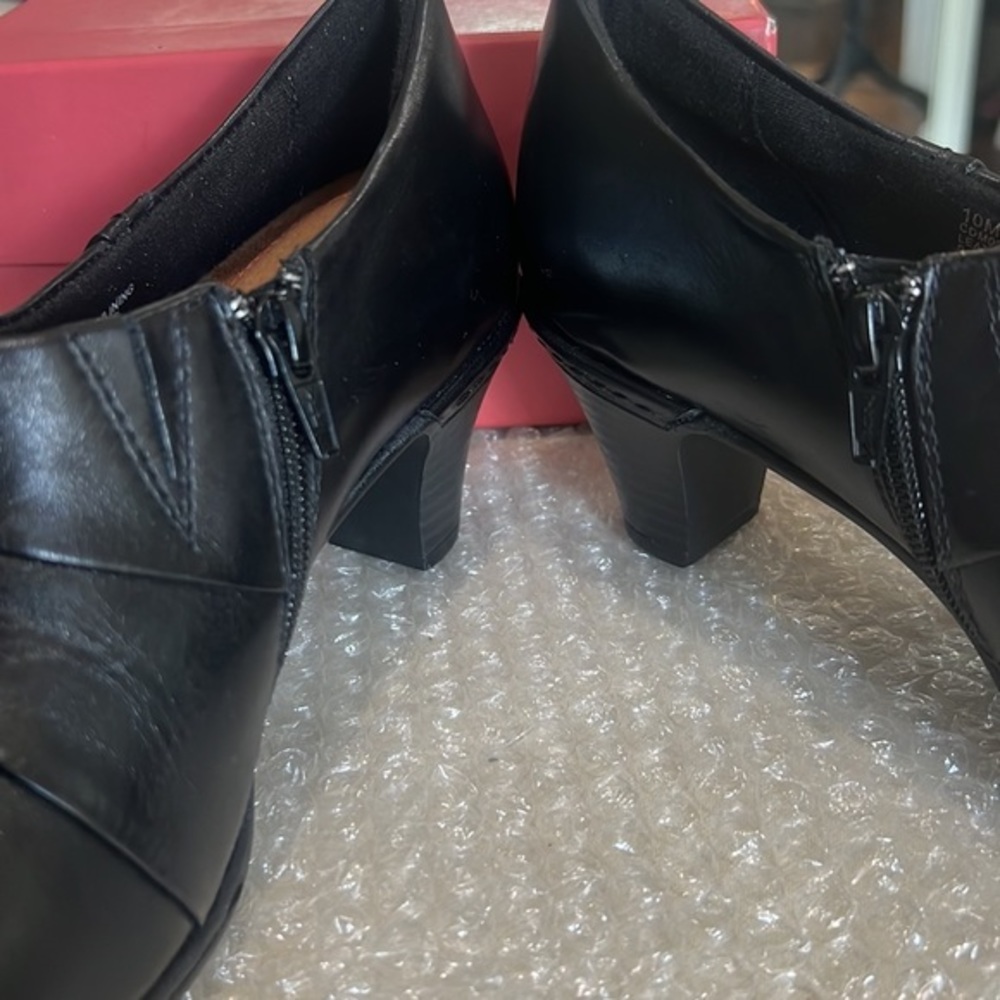 ROCKPORT COBB HILL COLLECTION WOMENS MELISSA BLACK LEATHER SHOES SIZE 10 Medium - Picture 12 of 12